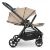 Універсальна дитяча коляска 2в1 EL CAMINO ME 1085 SAGA Denim Beige з прогулянковим блоком і люлькою Бежева