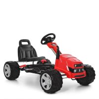 Дитячий педальний карт на Єва колесах Bambi M 4118-3 червоний**