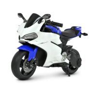 Дитячий електромобіль мотоцикл Bambi Racer M 4262EL-4 Ducati світло фар білий із синім**