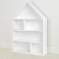 Будиночок стелаж, полиця для іграшок і книг PLK-B-1 біла**