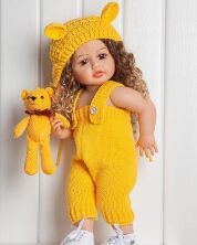 Вінілова лялька ручної роботи музична Reborn 61 Doll зі справжнім волоссям (музичний чіп, видає звуки)