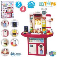 Дитяча ігрова кухня 110 см LIMO TOY M 6011 I UA (українською мовою, плита, ллється вода, пара)