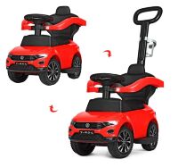 Дитяча каталка-толокар 2 в 1 651-3 батьківська ручка музика підставка для ніг червоний**