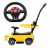 Дитяча машинка каталка толокар Bambi M 3503A-6 (MP3) жовтий**