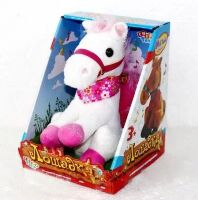 Інтерактивна Іграшка М'яка Конячка Повторюшка Bambi MP 0780 зі звуковими ефектами / для дівчинки та хлопчика