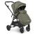 Універсальна дитяча коляска 2в1 EL CAMINO ME 1085 SAGA Denim Khaki з прогулянковим блоком і люлькою Хакі