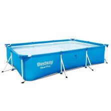 Каркасний прямокутний басейн BESTWAY 56404 розмір 300-201-66 см/об'єм 3300 л