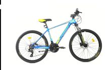 Спортивний Гірський алюмінієвий велосипед 26д Crosser MT-036 з дисковими гальмами/Shimano Tourney/синій
