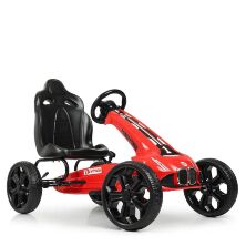 Дитячий педальний карт на Єва колесах Bambi M 5393 E-3 червоний