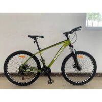 Алюмінієвий двоколісний велосипед TopRider 777 колеса 27.5 дюйма / 21 швидкість / SHIMANO / хакі