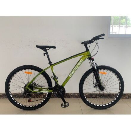 Алюмінієвий двоколісний велосипед TopRider 777 колеса 27.5 дюйма / 21 швидкість / SHIMANO / хакі