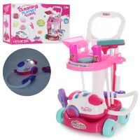 Дитячий ігровий набір для прибирання 6892-93 візок пилосос совок щітка ганчірки / 2 види**