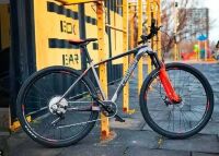 Спортивний гірський велосипед Crosser Solo 26" рама 17 дюймів / Shimano Червоний Спортивний гірський велосипед Crosser Solo 26" рама 17 дюймів / Shimano Червоний