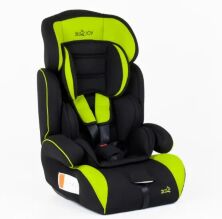 Автокрісло дитяче універсальне з бустером JOY 4530 / 9-36 кг /регульований підголівник /колір чорно-салатовий