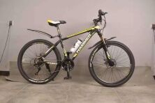 Велосипед спортивний MTB 29 дюймів Hammer NEW S200 рама 19 дюймів, промпідшипник, покришка GST JET ARMOR, жовтий
