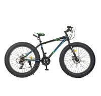 Велосипед Фетбайк EB26POWER 1.0 S26.5 колеса 26 дюймів / SHIMANO / чорно-блакитний ** Велосипед Фетбайк EB26POWER 1.0 S26.5 колеса 26 дюймів / SHIMANO / чорно-блакитний **