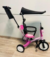 Дитячий біговел-велобіг трансформер 6в1 Maraton Tri-cycle Cruiser Versa з батьківською ручкою бежево-чорний