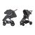 НОВИНКА! Прогулянкова дитяча коляска CARRELLO Supra CRL-5510 Solid Grey з регульованою ручкою / темно-сіра