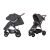 НОВИНКА! Прогулянкова дитяча коляска CARRELLO Supra CRL-5510 Solid Grey з регульованою ручкою / темно-сіра