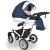 Дитяча коляска 2в1 AVALON BUENO Синьо-біла