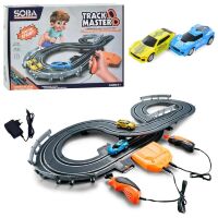 Автотрек Трек A64-2A Гоночна траса з двома машинками / довжина треку 214см / працює від мережі або на батарейці