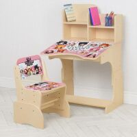 Дитяча парта растишка Bambi B 2071-20 Париж рожевий
