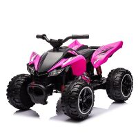 Дитячий електро-квадроцикл M 5775E-8 Електромобіль колеса EVA, 2 мотори, музика, світло, рожевий