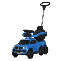 Дитяча машинка каталка-толокар від педалі M 5900EBLR-4 електромобіль з батьківською ручкою, синій