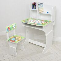 Дитяча парта регульована шкільна зі стільцем 904-135(UA) малюнок Школа**