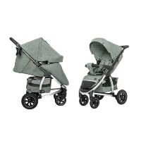 Прогулянкова дитяча коляска CARRELLO Vista CRL-5511 Denim Blue з регульованою ручкою і дощовиком/синя