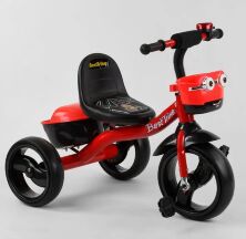 Дитячий триколісний велосипед Best Trike 97282 на піно колесах EVA зі світлом та звуком / червоний