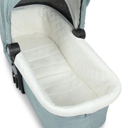 Універсальна дитяча коляска 2в1 EL CAMINO ME 1085 SAGA Denim Ash Blue з прогулянковим блоком і люлькою Блакитна