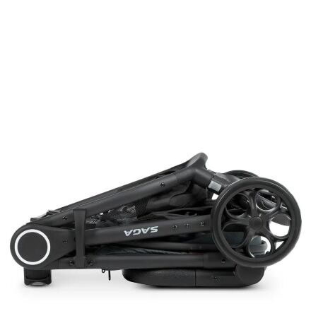 Універсальна дитяча коляска 2в1 EL CAMINO ME 1085 SAGA Denim Ash Blue з прогулянковим блоком і люлькою Блакитна