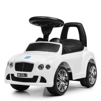 Дитяча каталка-толокар Bambi Bentley M 4130 L-1 шкіряне сидіння біла