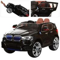 Дитячий електромобіль легкова машина Bambi M 2762(MP4)EBLR-2 чорний з ручкою