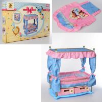 Іграшковий ляльковий манеж ліжко для ляльок HAUCK D90421 з балдахіном і тумбочкою