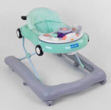 Дитячі ходунки JOY W-W 12855 з музичної ігровою панеллю бірюзові