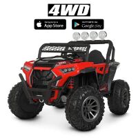 Дитячий двомісний електромобіль машина джип квадроцикл баггі Bambi Racer 4WD M 4453EBLR-3 червоний**