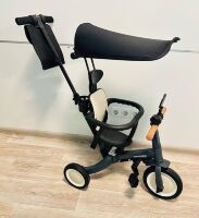 Дитячий біговел-велобіг трансформер 6в1 Maraton Tri-cycle Cruiser Versa з батьківською ручкою чорно-бежевий