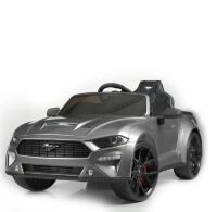 Дитячий одномісний електромобіль Ford Mustang M 4789EBLRS-11 на ЄВА колесах з м'яким сидінням фарбований /сірий