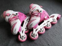 Ролики Дитячі Блакитні — Білі розсувні Profi A 10077-S розмір (31-34)