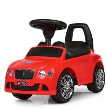 Дитяча каталка-толокар Bambi Bentley M 4130 L-3 шкіряне сидіння червона