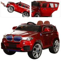 Дитячий електромобіль легкова машина Bambi M 2762(MP4)EBLRS-3 червоний автопокраска з ручкою **