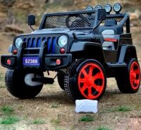 Дитячий електромобіль джип Bambi Racer 4WD M 3237EBLR-2-3 Jeep USB,MP3 / чорно-червоний