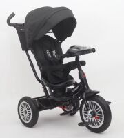 Велосипед Коляска триколісний TR2407 з телескопічною ручкою, гальмом, музичним кермом