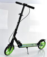 Дитячий підлітковий двоколісний складаний самокат iTrike SR 2-049-1-GR алюмінієвий / ПУ колесах / зелені**
