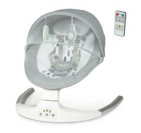 Дитяча электрокачель-шезлонг Заколисуючий центр ME 1074 MYLA Soft Mint сірий з зеленим **