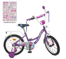 Дитячий двоколісний велосипед для дівчинки Profi Y18303N Blossom / колеса 18д / бузковий NEON**