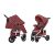 Прогулянкова дитяча коляска CARRELLO Vista CRL-5511 Ruby Red з регульованою ручкою і дощовиком / червона