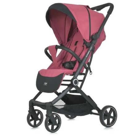 Дитяча прогулянкова коляска El Camino 1099 Lyra з чохлом на ніжки Rose